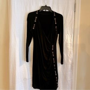 And black striped dress